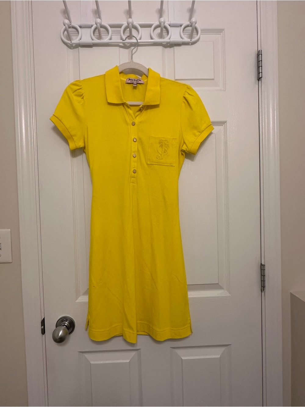 Juicy Couture Bright Yellow Polo Mini Dress